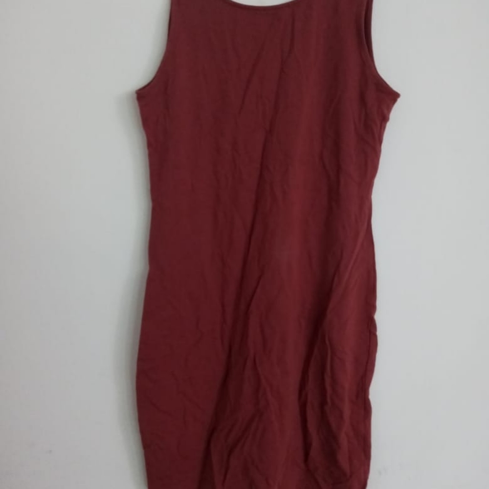 Rust. bodycorn dress.